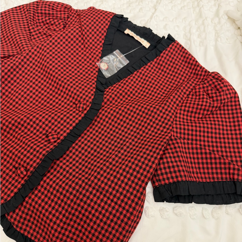 FAITH NAOMI SCARLETT CHECKERED TOP SMALL BRAND NEW SOLD OUT - Picture 7 of 10